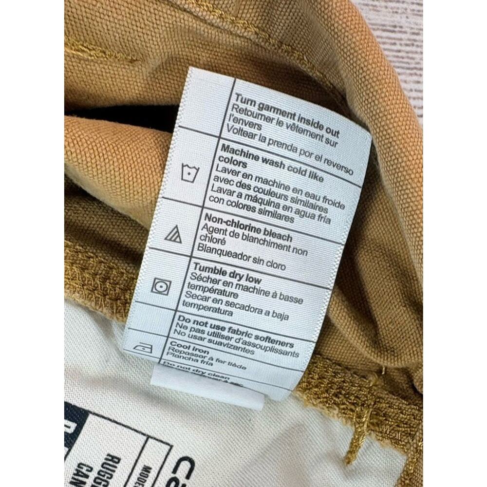Carhartt Men’s Rugged Flex Relaxed Fit Canvas Work Shorts Size 42 BS2514-M - Picture 7 of 9